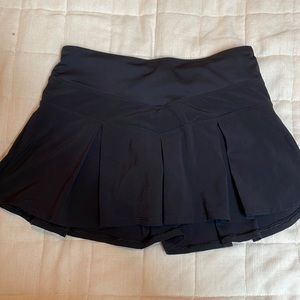 Girls Black Pleated Tennis Skirt
